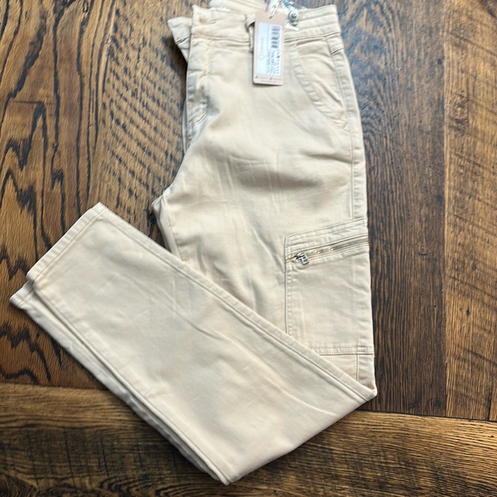 Esqualo High Waist Cotton Cargo Pants Size 14
